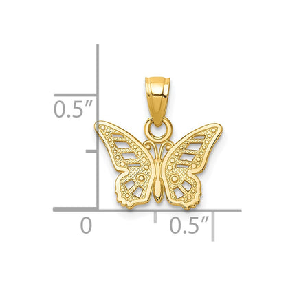 10k Yellow Gold Butterfly Charm