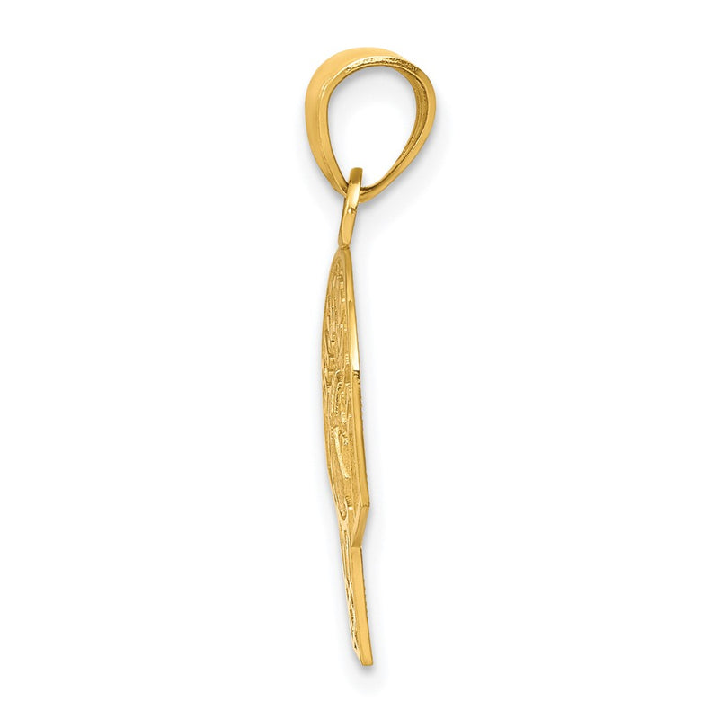 10k Yellow Gold Basketball Charm