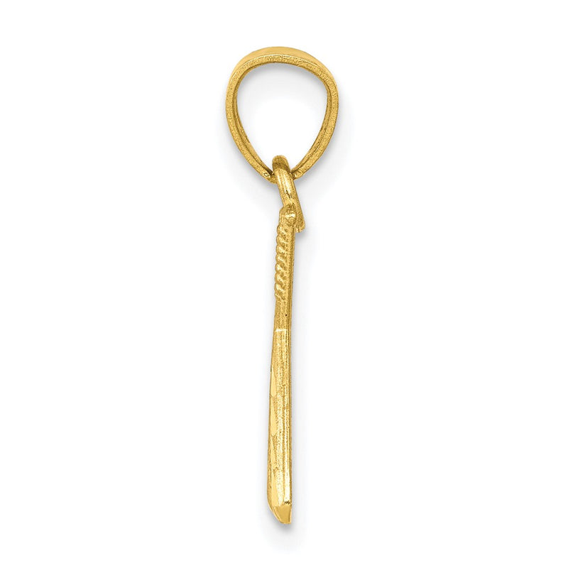 10k Yellow Gold Baseball w/Bats Charm