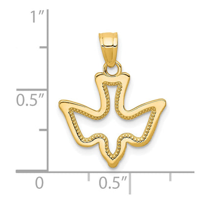 10k Yellow Gold Dove Charm