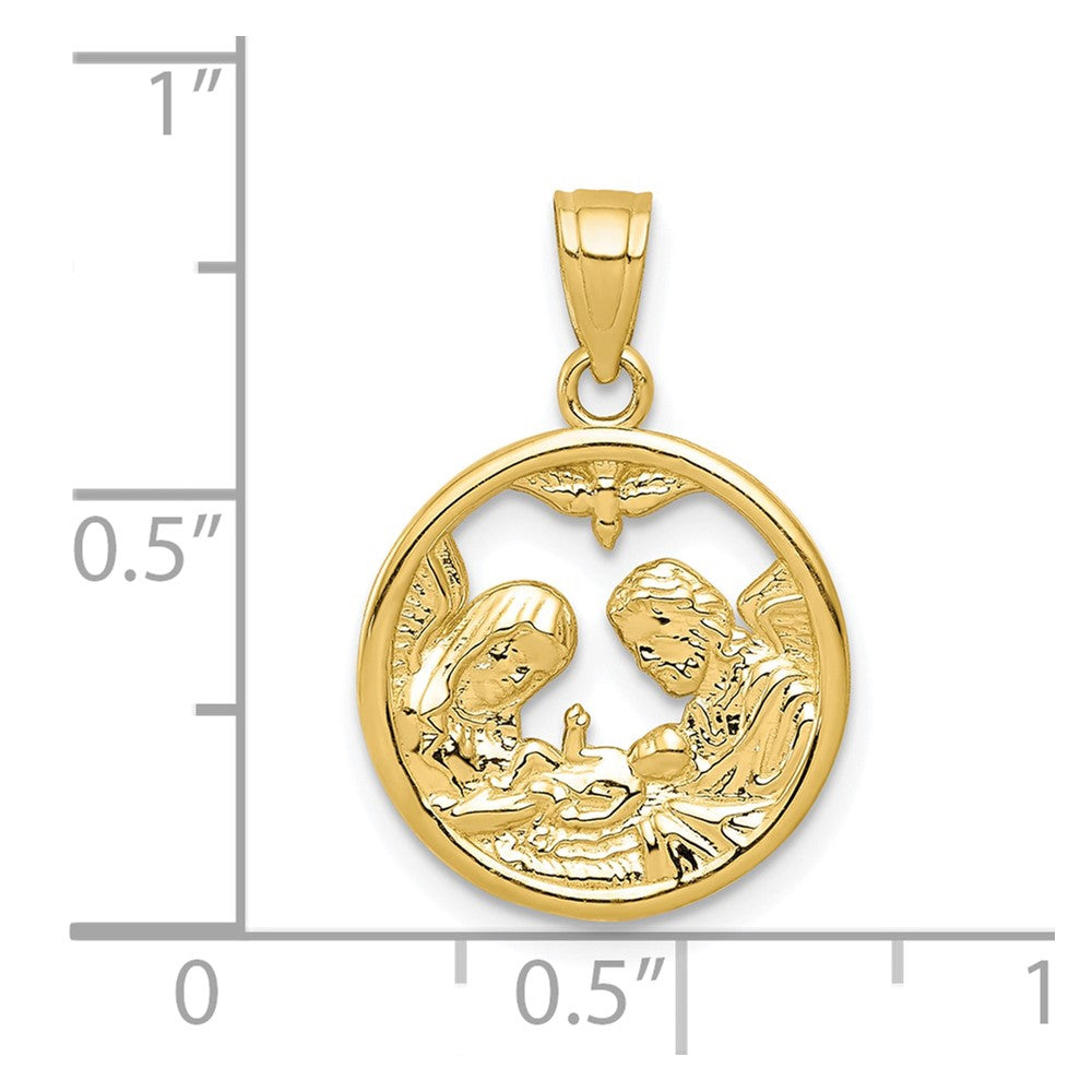 10k Yellow Gold Nativity Charm