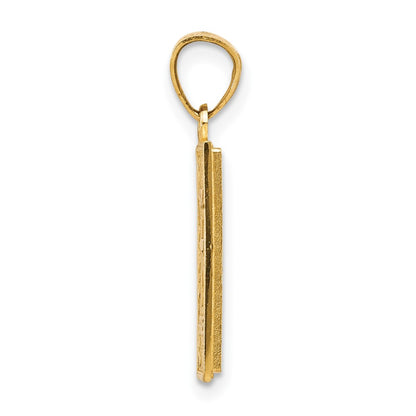 10k Yellow w/Rhodium Holy Bible Charm