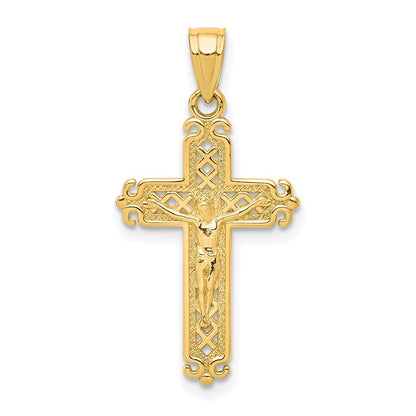 10k Yellow Gold Crucifix Pendant
