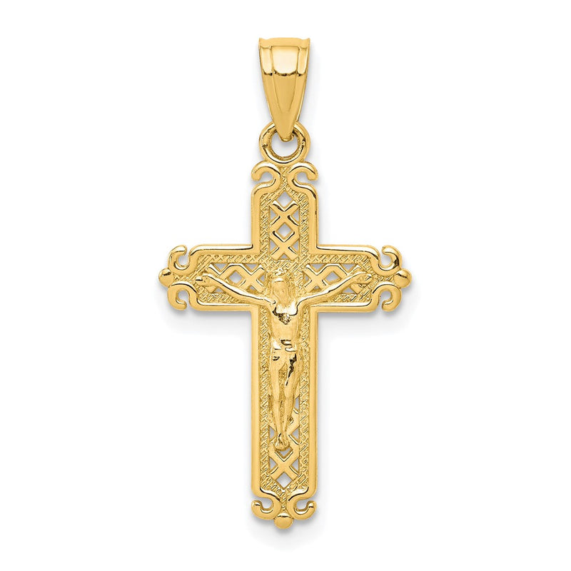 10k Yellow Gold Crucifix Pendant