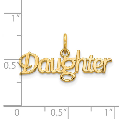 10k Yellow Gold DAUGHTER Charm