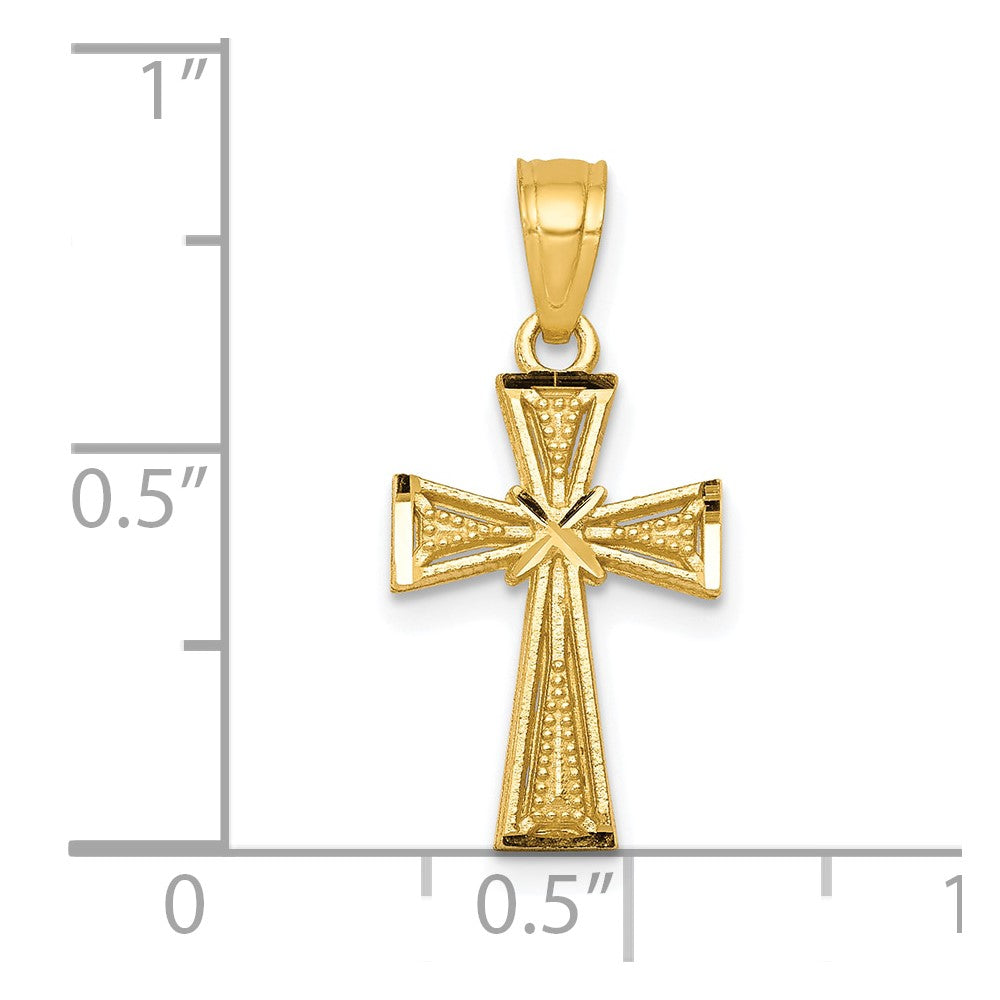 10k Yellow Gold Cross Pendant