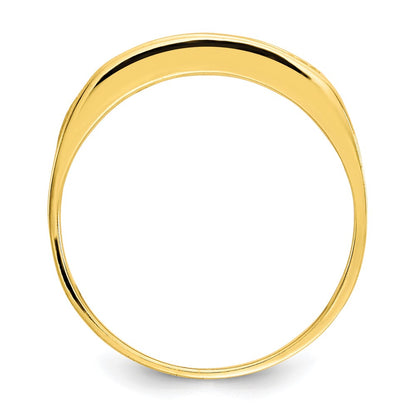 10K Yellow Gold Cz Polished Child'S Ring