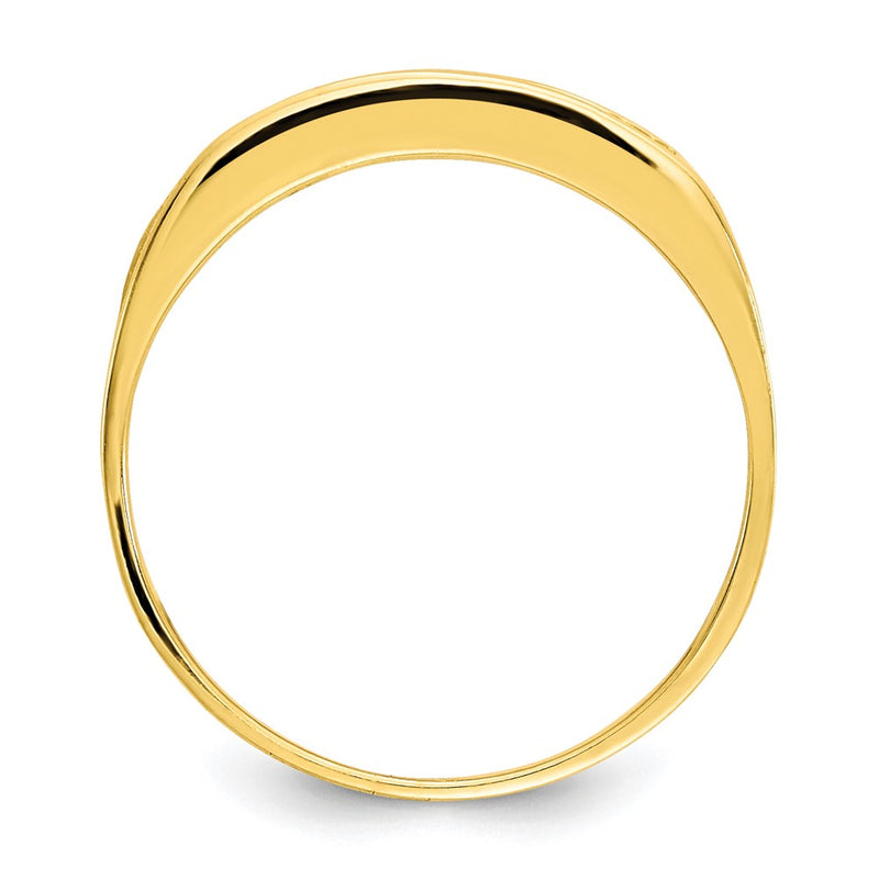10K Yellow Gold Cz Polished Child'S Ring
