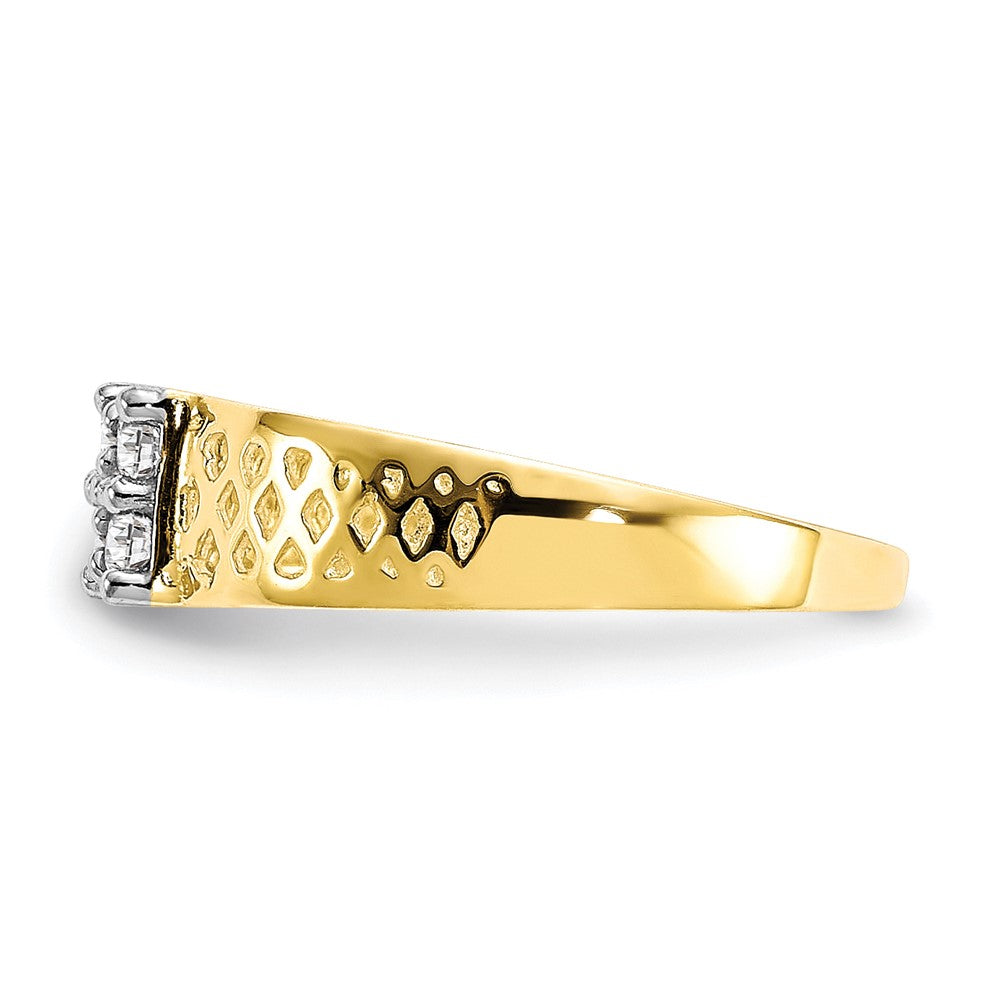 10K Yellow Gold Cz Baby Ring