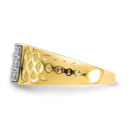 10K Yellow Gold Cz Baby Ring