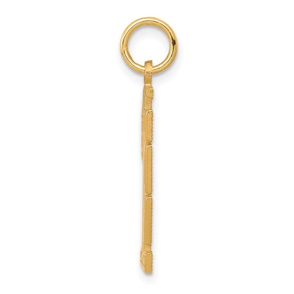 10k Yellow Gold Lined Design #1 SON Charm