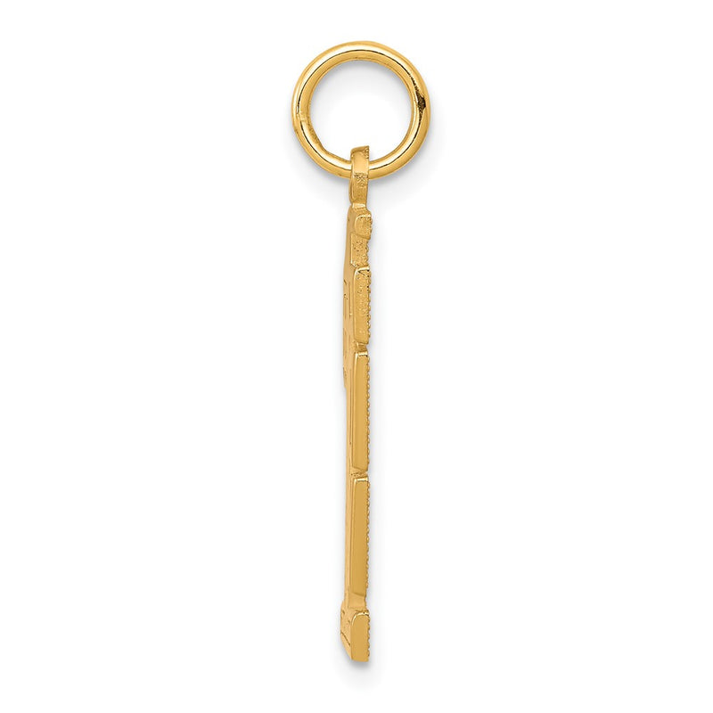 10k Yellow Gold Lined Design #1 SON Charm