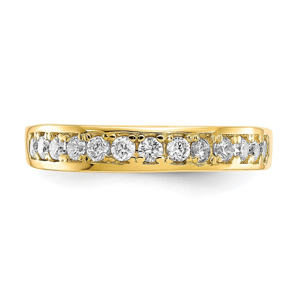 10K Yellow Gold I Love You Forever Cz Ring