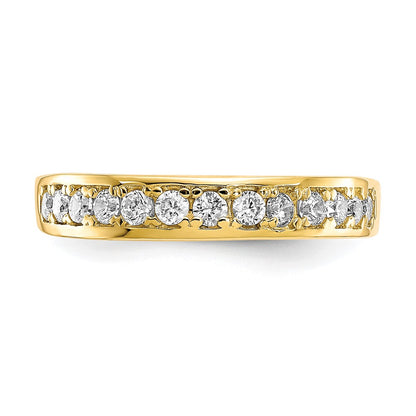 10K Yellow Gold I Love You Forever Cz Ring