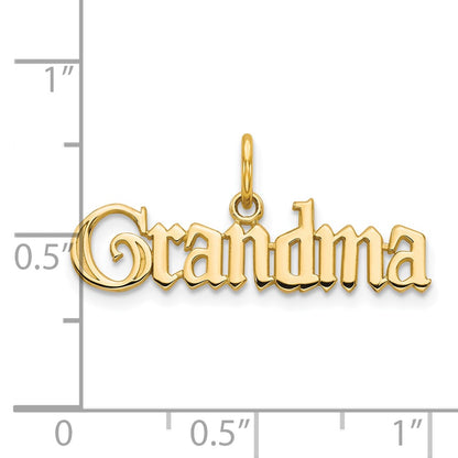 10k Yellow Gold GRANDMA Charm
