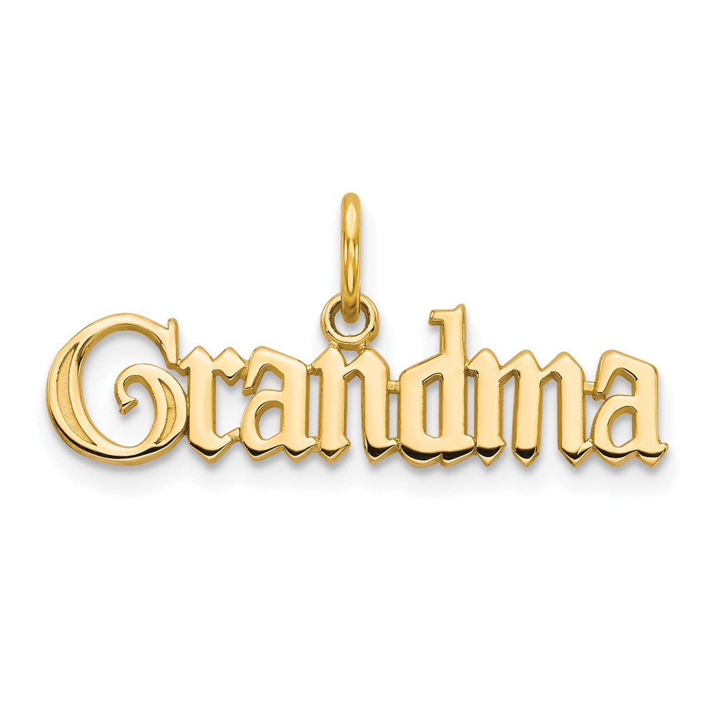 10k Yellow Gold GRANDMA Charm