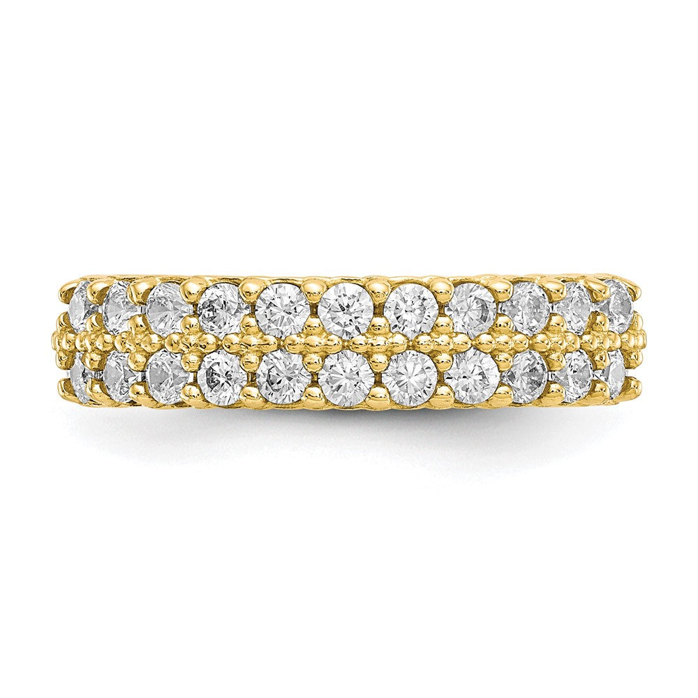 10K Yellow Gold Fancy Cz Ring
