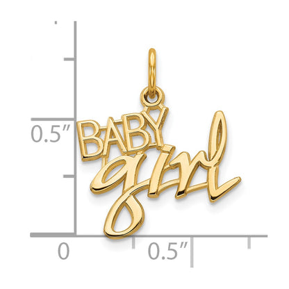 10k Yellow Gold BABY GIRL Charm
