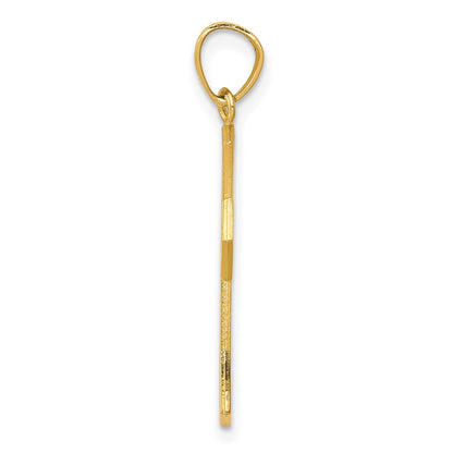 10k Yellow Gold Passion Cross W/ JESUS Reversible Pendant