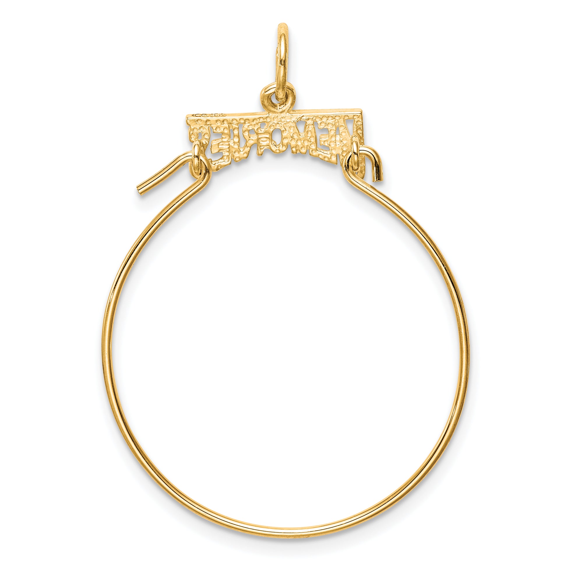 10k Yellow Gold MEMORIES Charm Holder