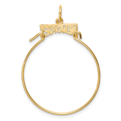 10k Yellow Gold MEMORIES Charm Holder