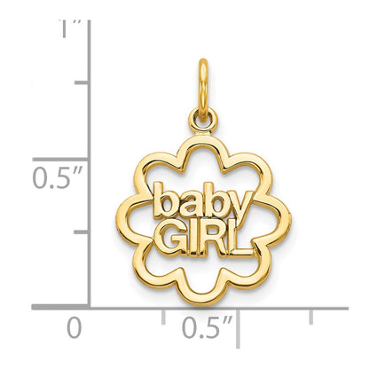 10k Yellow Gold BABY GIRL Charm