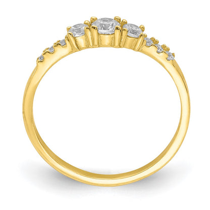 10K Yellow Gold 10K Cz Fancy Child'S Ring