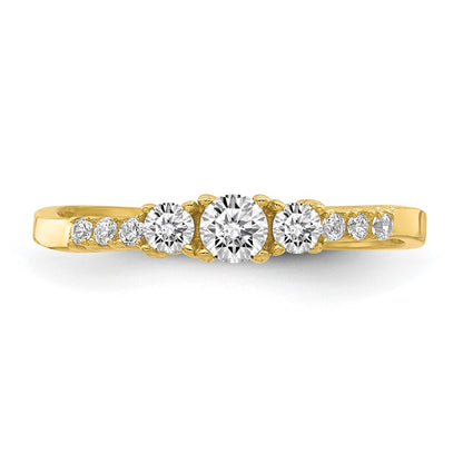 10K Yellow Gold 10K Cz Fancy Child'S Ring