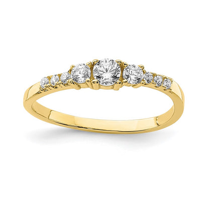 10K Yellow Gold 10K Cz Fancy Child'S Ring