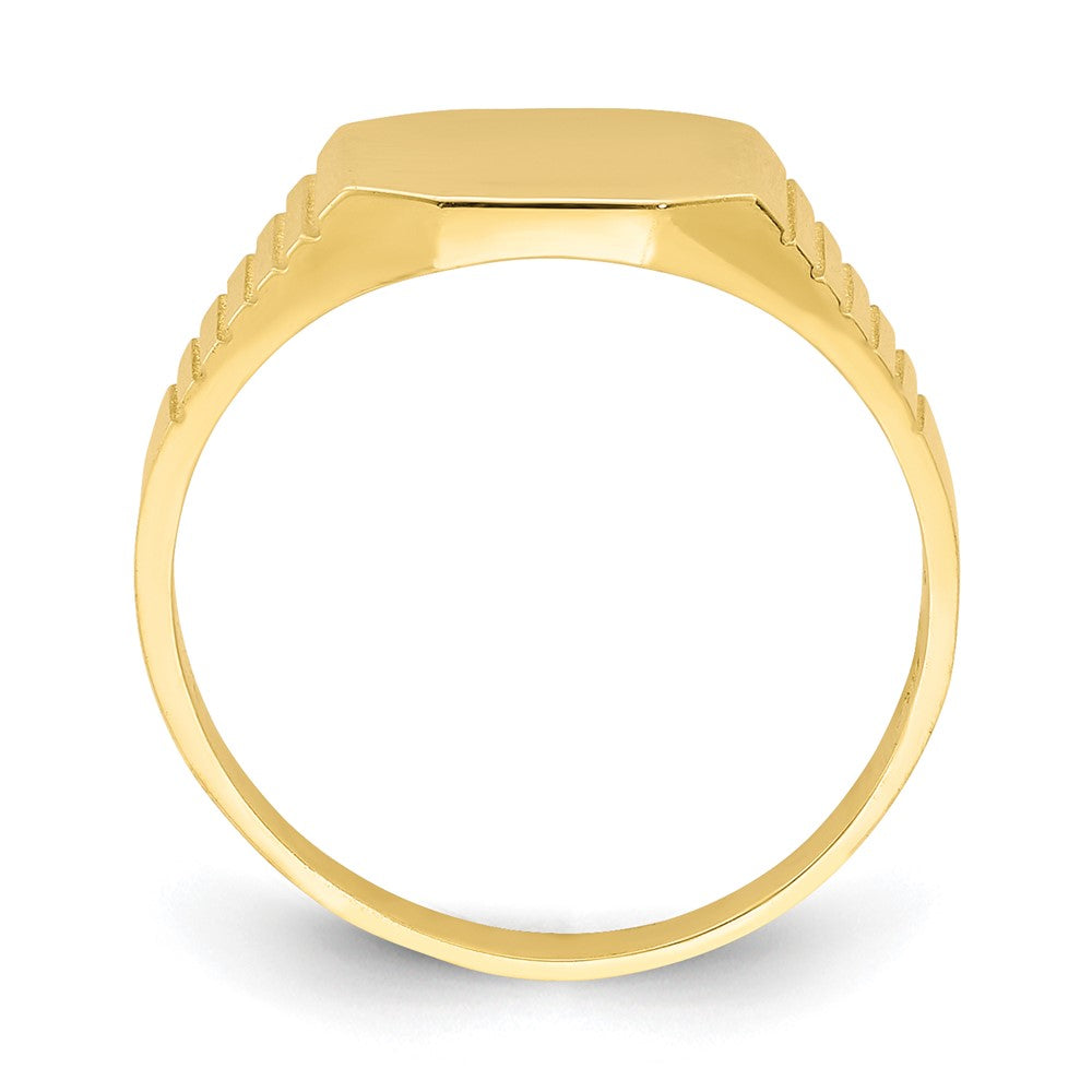 10k Yellow Gold Signet Baby Ring