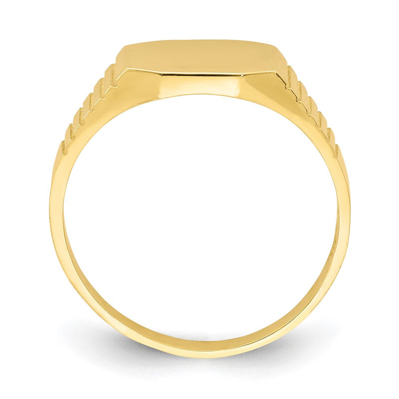 10k Yellow Gold Signet Baby Ring