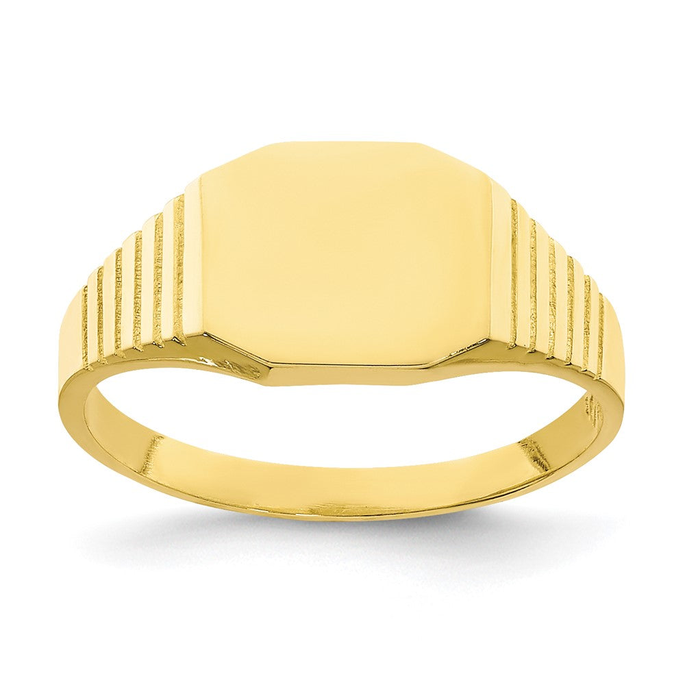 10k Yellow Gold Signet Baby Ring