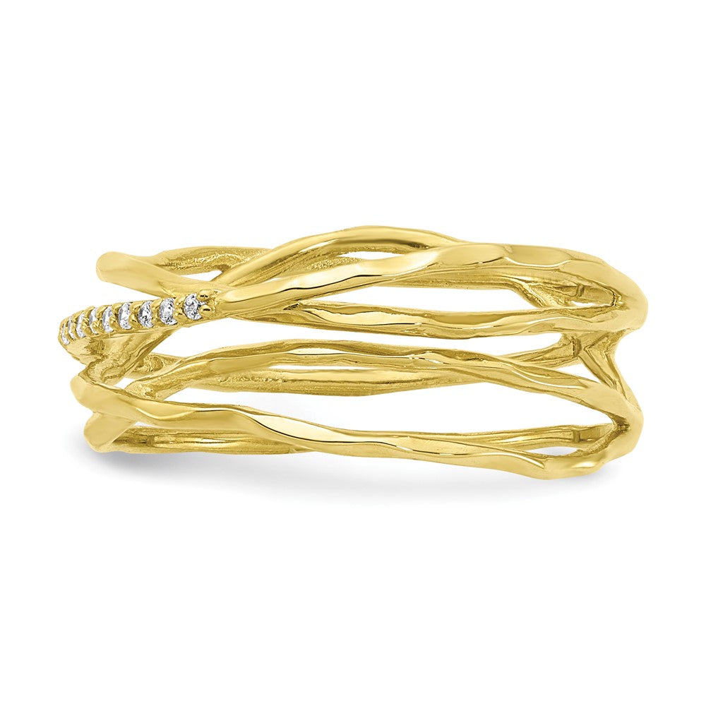 10K Yellow Gold 10K Cz Ring