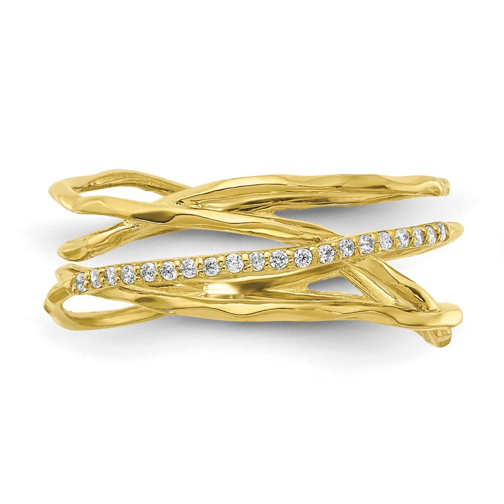 10K Yellow Gold 10K Cz Ring