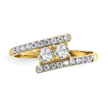 10K Yellow Gold 10K Cz Fancy Ring
