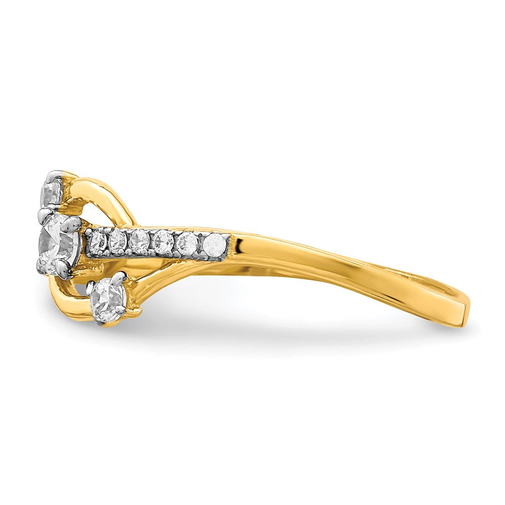 10K Yellow Gold 10K Cz Fancy Ring
