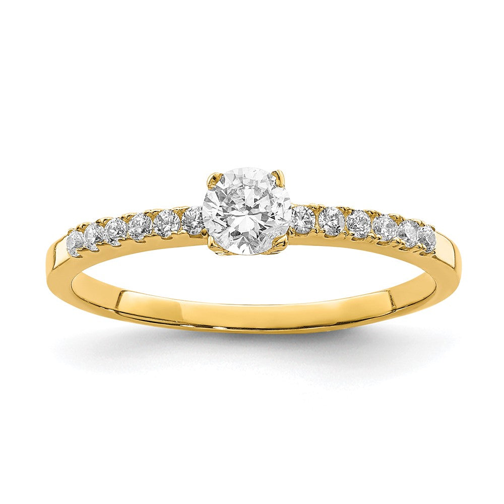 10K Yellow Gold 10K Cz Fancy Ring