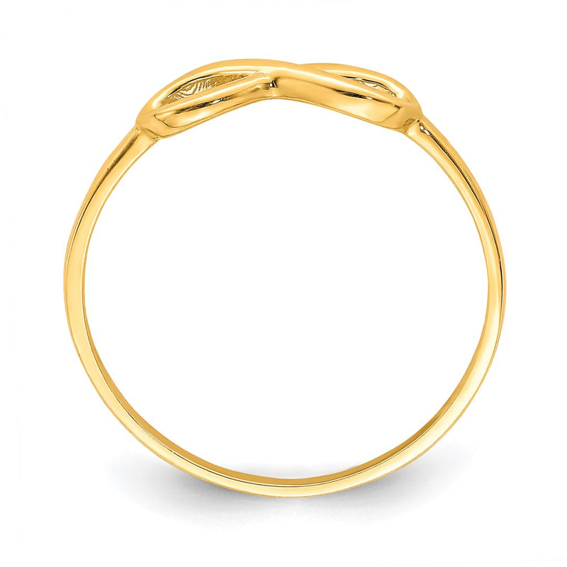 10K Yellow Gold 10K Infinity Ring