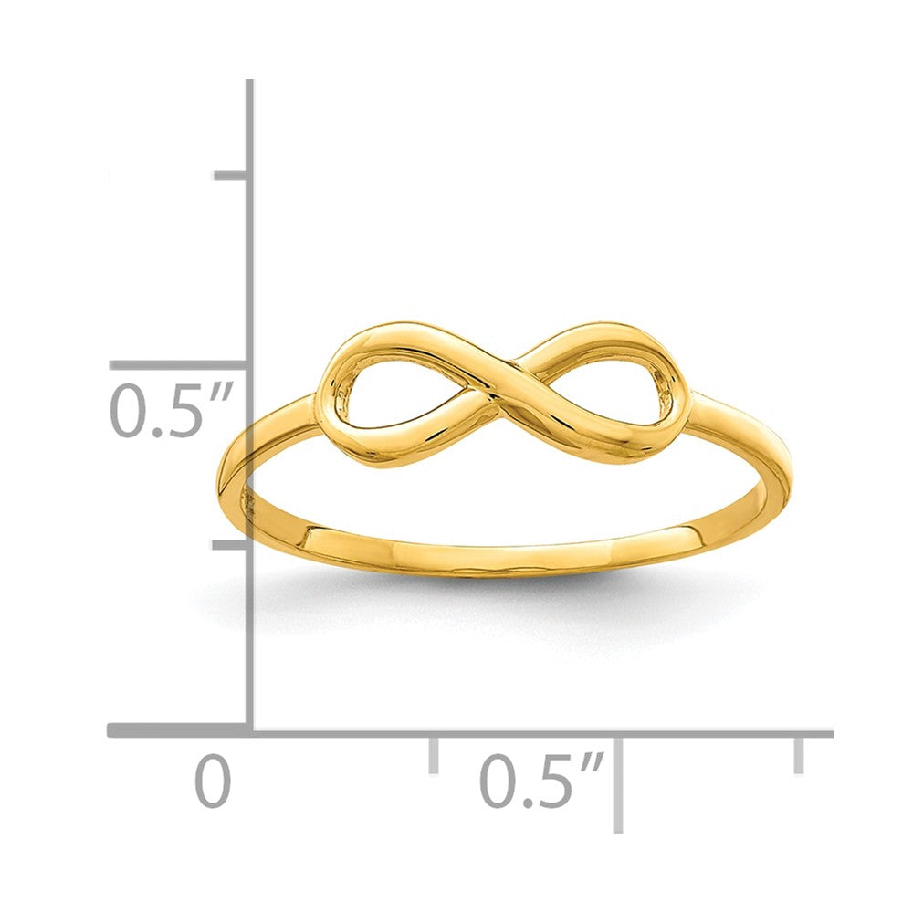10K Yellow Gold 10K Infinity Ring