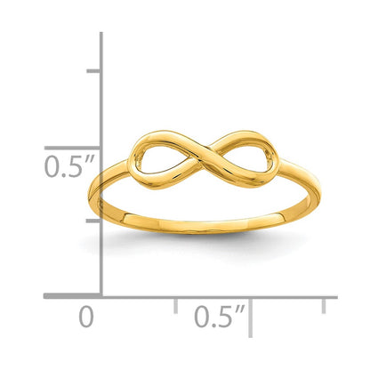 10K Yellow Gold 10K Infinity Ring