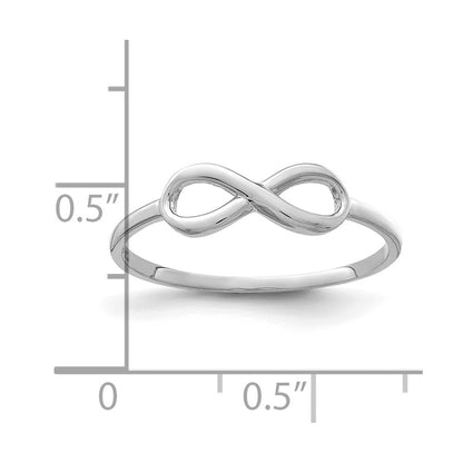 10K White Gold 10K Infinity Ring