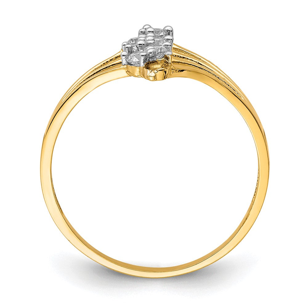 10K Yellow Gold 10K Cz 7-Stone Ring