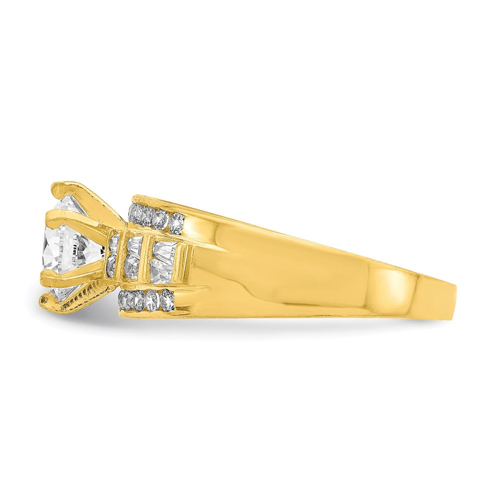 10K Yellow Gold 10K Cz Micropave Ring