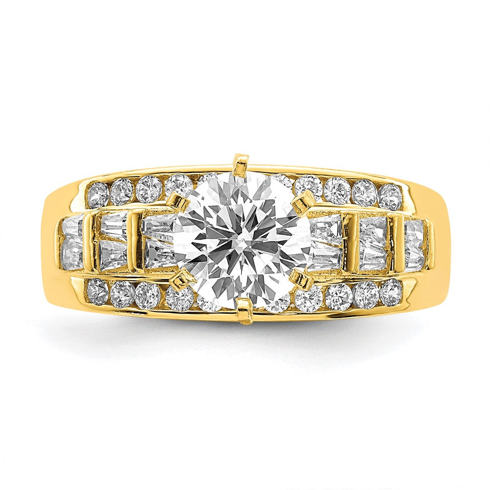 10K Yellow Gold 10K Cz Micropave Ring