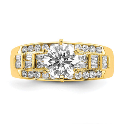 10K Yellow Gold 10K Cz Micropave Ring