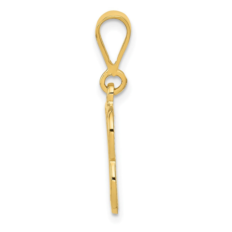 10K Yellow Gold Initial B Pendant