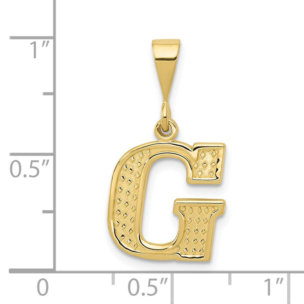 10K Yellow Gold 10Ky Initial G Pendant