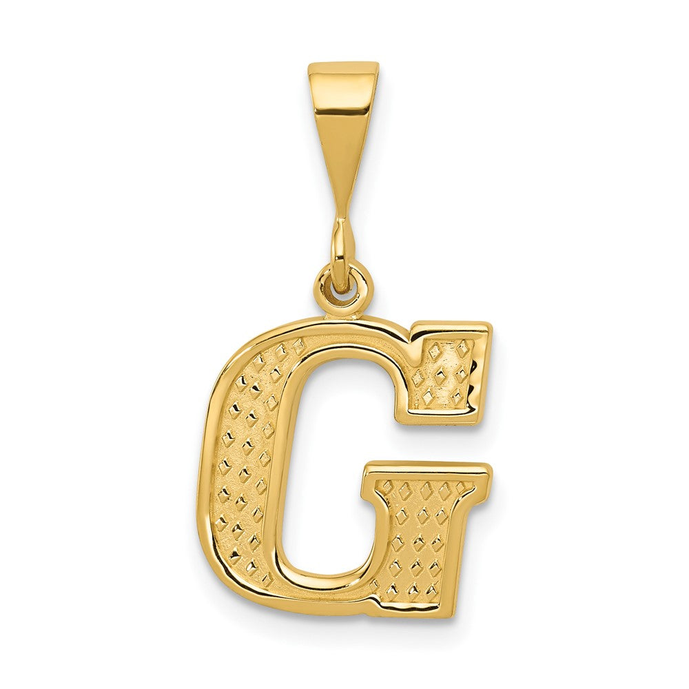 10K Yellow Gold 10Ky Initial G Pendant