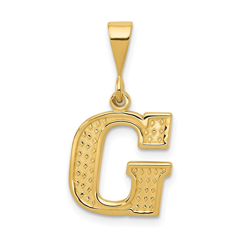 10K Yellow Gold 10Ky Initial G Pendant