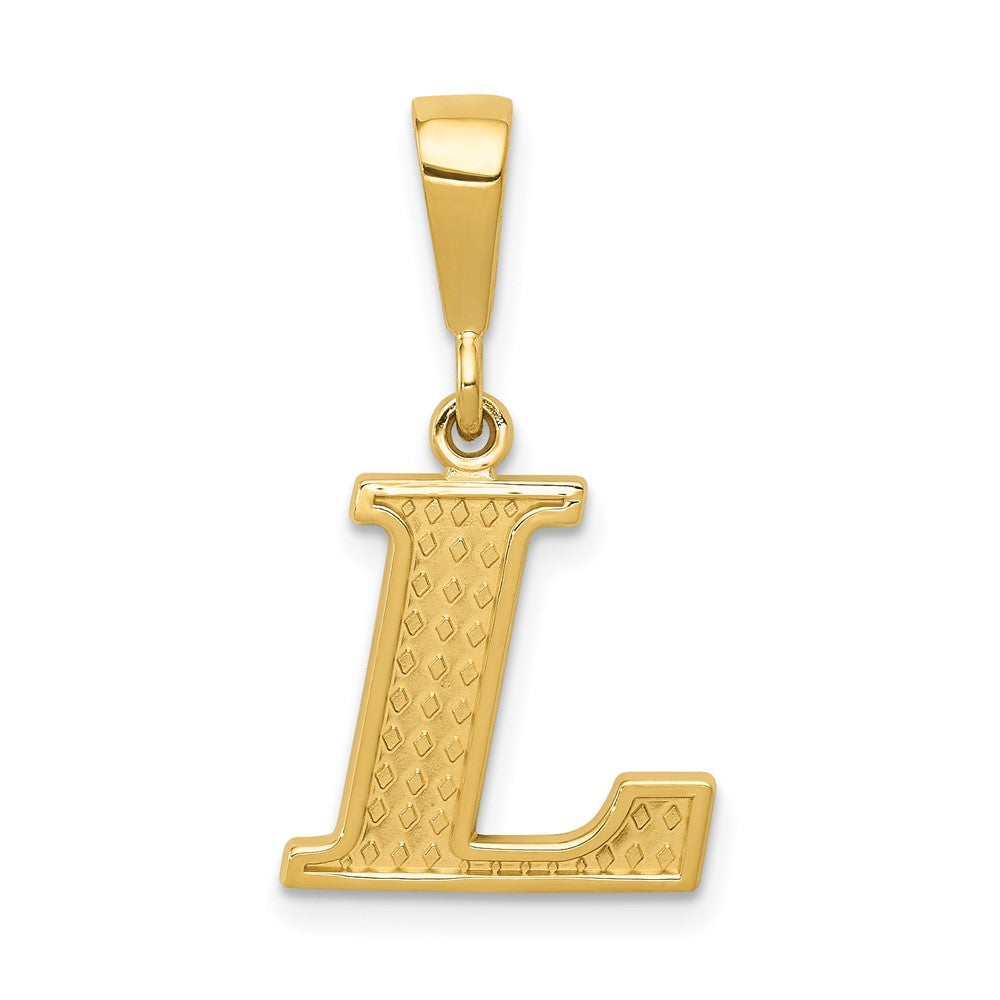 10K Yellow Gold 10Ky Initial L Pendant